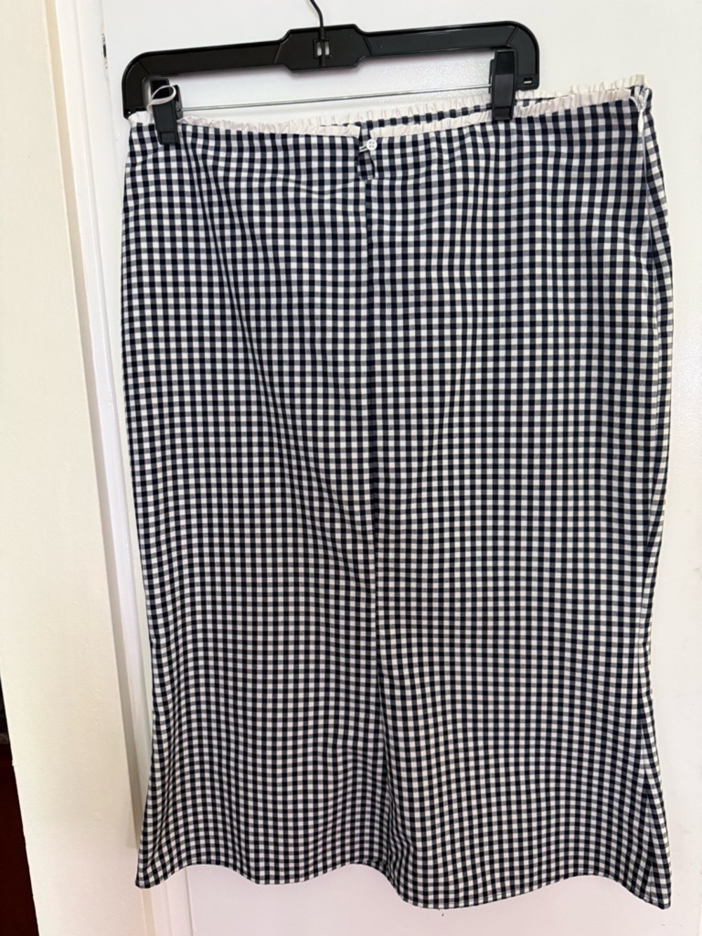 Zara Black and White Gingham Pencil Skirt - Picture 4 of 5
